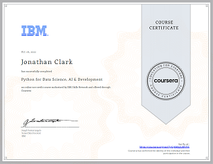 Python for Data Science, AI & Development
