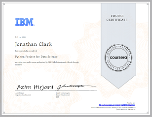 Python Project for Data Science