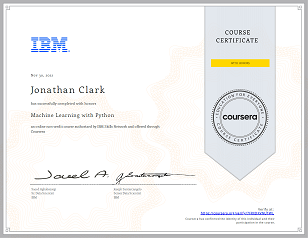 Machine Learning with Python (Honors Content)